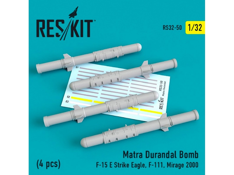 Matra Durandal Bomb 4 Pcs F-15 E Strike Eagle, F-111, Mirage 2000 - image 1