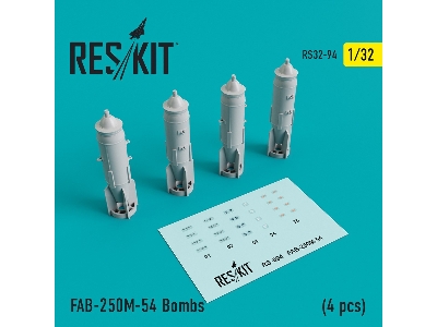 Fab-250&#1052;-54 Bombs (4 Pcs)( Su-25, Mig-21, Mig-27) - image 1