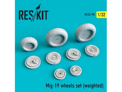 Mig-19 Wheels Set Weighted - image 1
