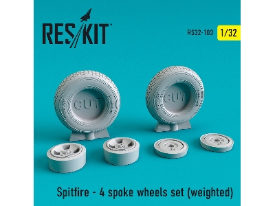 Spitfire - 4 Spoke Wheels Set Weighted - image 1