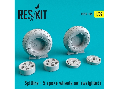 Spitfire - 5 Spoke Wheels Set Weighted - image 1