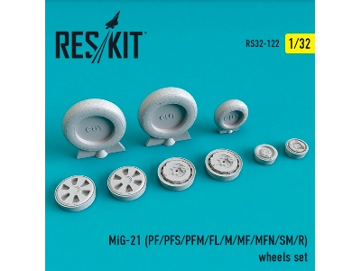 Mig-21 Pf/ Pfs/ Pfm/ Fl/ M/ Mf/ Mfn/ Sm/ R Wheels Set - image 1