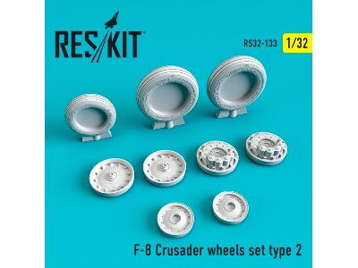 F-8 Crusader Wheels Set Type 2 - image 1
