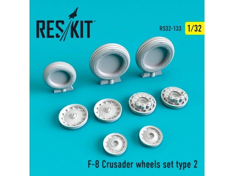 F-8 Crusader Wheels Set Type 2 - image 1 F-8 Crusader Wheels Set Type 2 - image 1