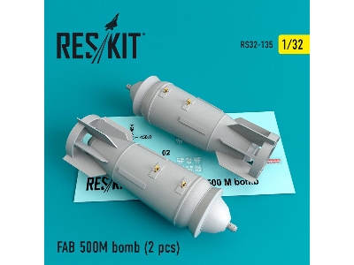 Fab 500 M Bomb (2 Pcs) (Su-17, Su-22, Su-24, Su-25, Su-34) - image 1