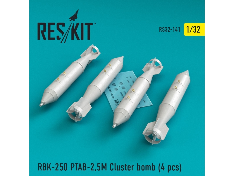 Rbk-250 Ptab-2,5m Cluster Bomb (4 Pcs)( Su-25, Mig-21, Mig-27) - image 1