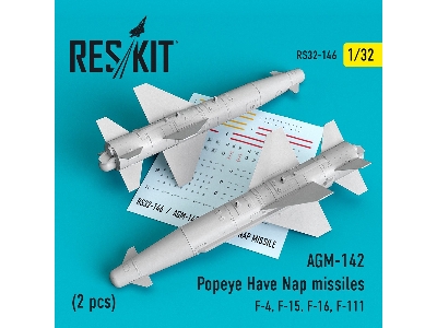 Agm-142 Popeye Have Nap Missiles (2 Pcs) (F-4, F-15, F-16, F-111) - image 1
