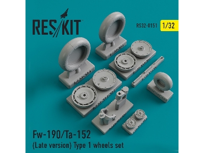 Fw-190/Ta-152 (Late Version) Type 1 Wheels Set - image 1