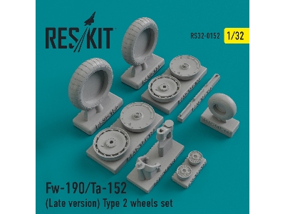 Fw-190/Ta-152 (Late Version) Type 2 Wheels Set - image 1