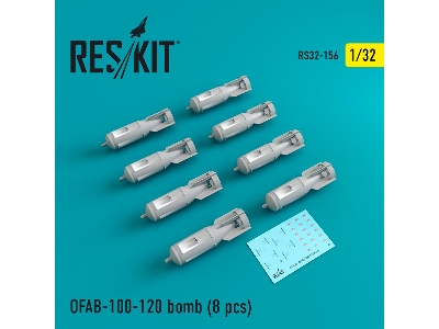 Ofab-100-120 Bomb (8 Pcs) Su-7, Su-17, Su-24, Su-25, Su-27, Su-30, Su-34, Mig-21, Mig-27, Yak-38, Jak-130 - image 1