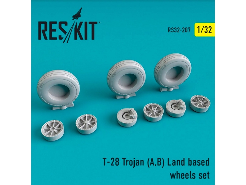 T-28 Trojan A,b Land Based Wheels Set - image 1