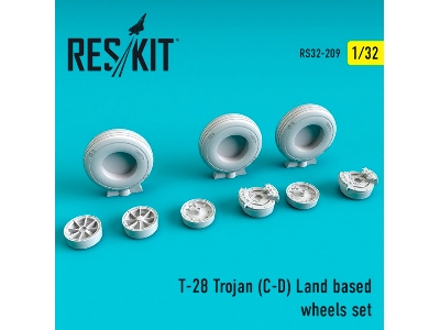 T-28 Trojan C-d Land Based Wheels Set - image 1