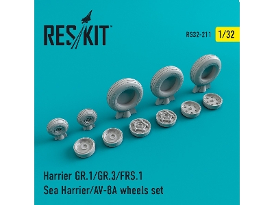 Harrier Gr.1/Gr.3/Av-8a/Frs.1/Sea Harrier Wheels Set - image 1