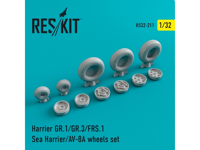 Harrier Gr.1/Gr.3/Av-8a/Frs.1/Sea Harrier Wheels Set - image 1