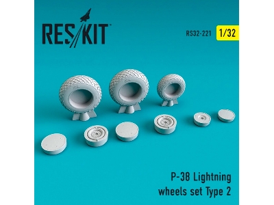 P-38 Lightning Wheels Set Type 2 - image 1