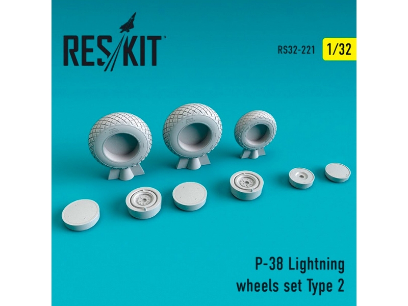 P-38 Lightning Wheels Set Type 2 - image 1