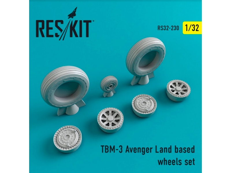 Tbm-3 Avenger Land Based Wheels Set - image 1