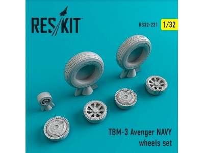 Tbm-3 Avenger Navy Wheels Set - image 1