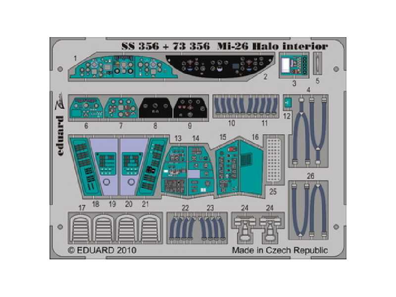 Mi-26 Halo interior 1/72 - Revell - image 1