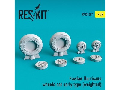 Hawker Hurricane Wheels Set Early Type Weighted - image 1