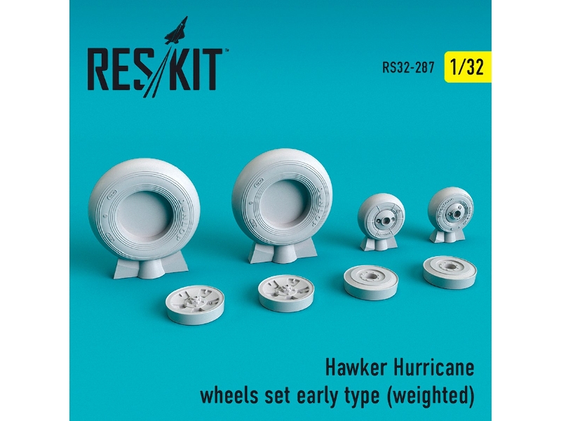 Hawker Hurricane Wheels Set Early Type Weighted - image 1