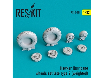 Hawker Hurricane Wheels Set Late Type 2 Weighted - image 1