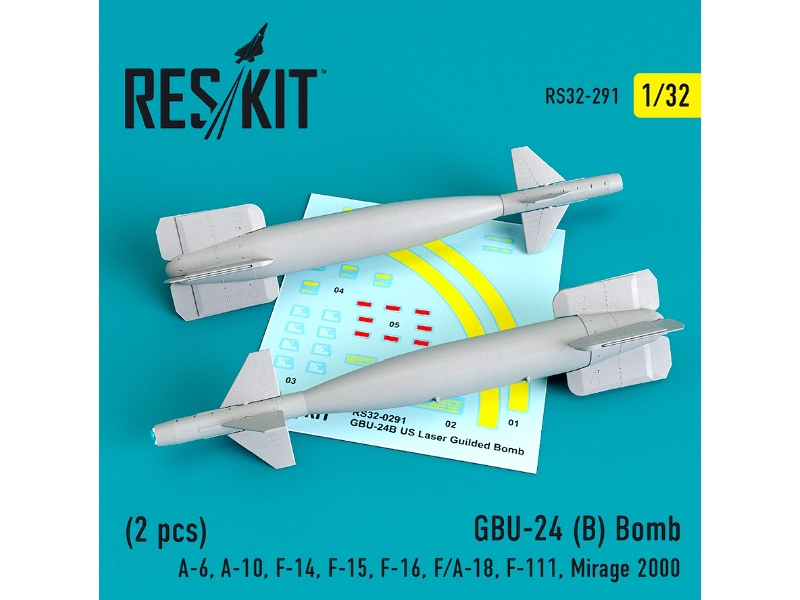 Gbu-24 B Bomb 2 Pcs A-6, A-10, F-14, F-15, F-16, F/A-18, F-111, Mirage 2000 - image 1