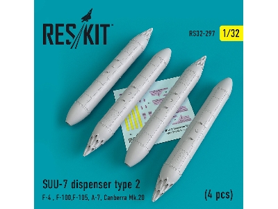 Suu-7 Dispenser Type 2 4 Pcs F-4, F-100, F-105, A-7, Canberra Mk.20 - image 1