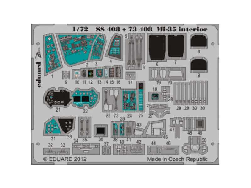 Mi-35 interior S. A. 1/72 - Zvezda - image 1