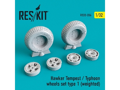 Hawker Tempest/Typhoon Wheels Set Type 1 (Weighted) - image 1