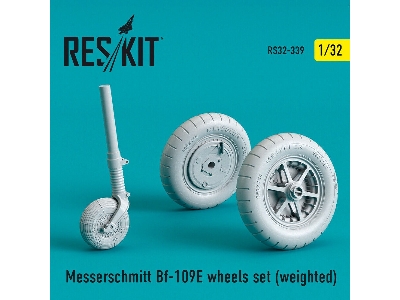 Bf-109e Wheels Set (Weighted) - image 1