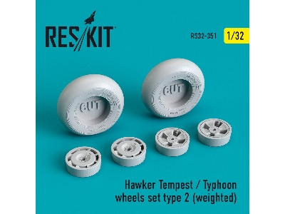 Hawker Tempest/Typhoon Wheels Set Type 2 (Weighted) - image 1