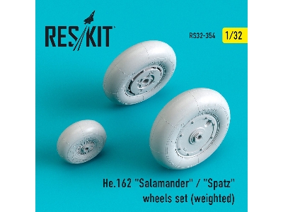 He.162 Salamander / Spatz Wheels Set (Weighted) - image 1