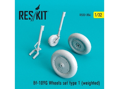 Bf-109g Wheels Set Type 1 (Weighted) - image 1