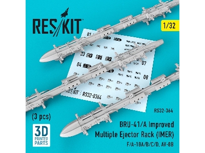 Bru-41/A Improved Multiple Ejector Rack (Imer) (3 Pcs) (F/A-18a/B/C/D, Av-8b) - image 1