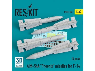 Aim-54a Phoenix Missiles For F-14 4pcs - image 1
