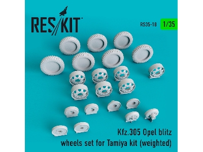 Kfz.305 Opel Blitz Wheels Set Weighted - image 1