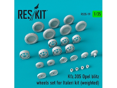 Kfz.305 Opel Blitz Wheels Set Weighted - image 1