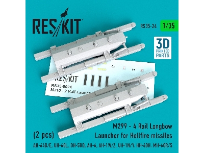 M310 - 2 Rail Launcher For Hellfire Missiles (2 Pcs) (Ah-64d/E, Uh-60l, Oh-58d, Ah-6, Ah-1w/Z, Uh-1n/Y, Hh-60h, Mh-60r/S) - imag