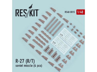 R-27 R/T Soviet Missile (4 Pcs) (Mig-29, Su-27/30/33/34/35) - image 3