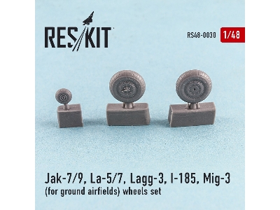 Jak-7/9, La-5/7, Lagg-3, I-185, Mig-3 For Ground Airfields Wheels Set - image 2