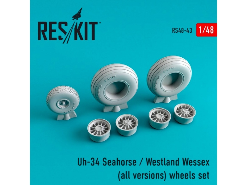 Uh-34 Seahorse / Westland Wessex (All Versions) Wheels Set - image 1