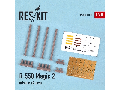 R-550 Magic-2 Missile (4 Pcs) (Mirage F.1, Mirage 2000, Mirage Iii, Rafale, Super Etendard) - image 2
