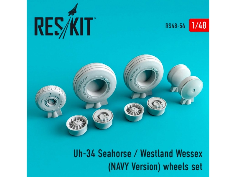 Uh-34 Seahorse / Westland Wessex (Navy Version) Wheels Set - image 1