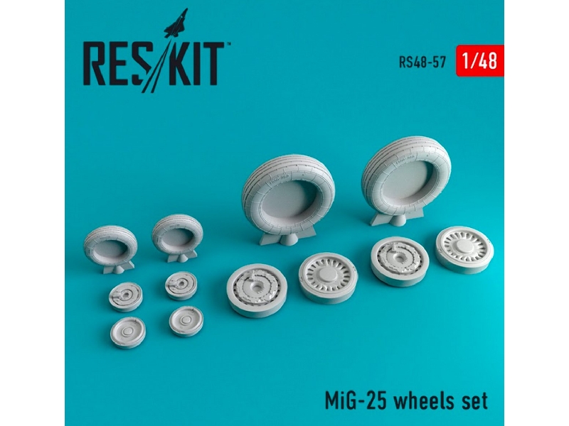 Mig-25 Wheels Set - image 1