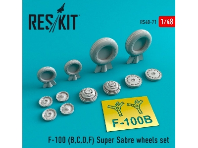 North American F-100 Super Sabre Wheels Set - image 1