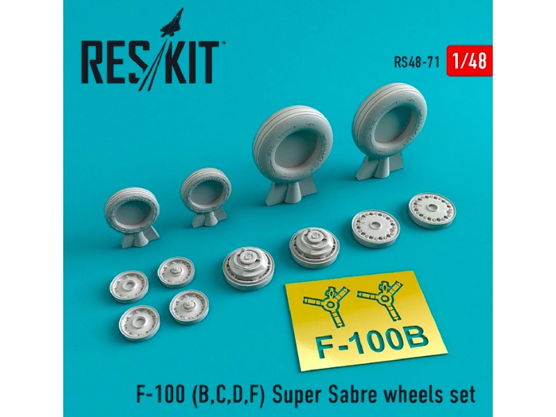 North American F-100 Super Sabre Wheels Set - image 1