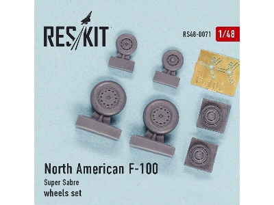 North American F-100 Super Sabre Wheels Set - image 2