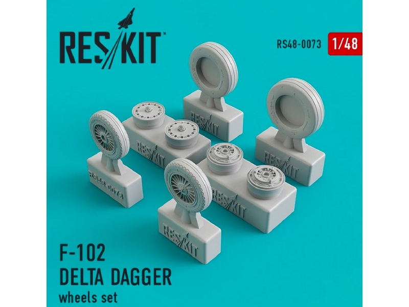 Convair F-102 Delta Dagger Wheels Set - image 1