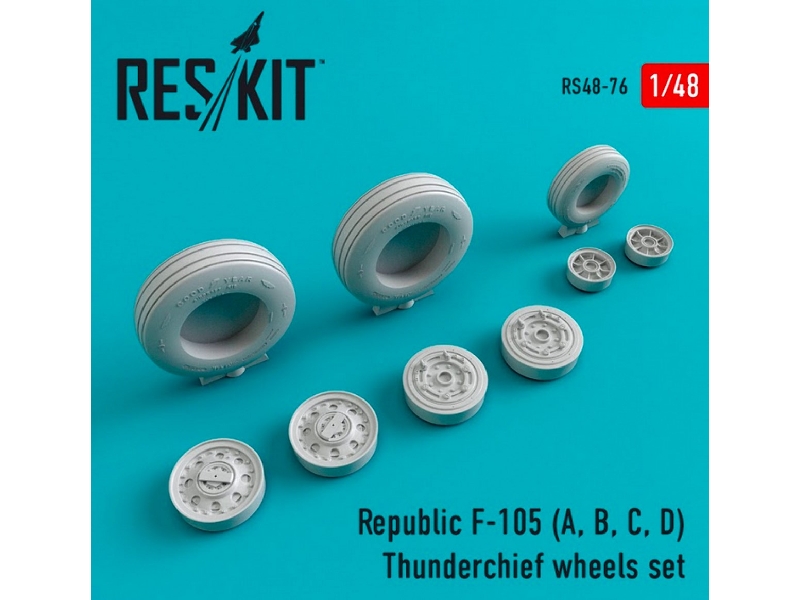 Republic F-105 (A, B, C, D) Thunderchief Wheels Set - image 1